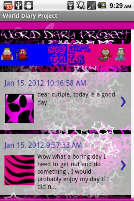 Screenshot of the application Style Fashion Girl Diary - #4