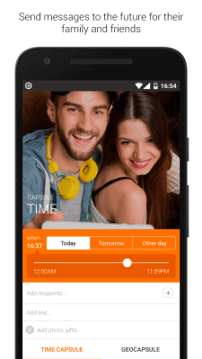 Screenshot of the application Telecapsule - time capsule - #3