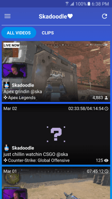 Screenshot of the application Impulse - Twitch Client - #3