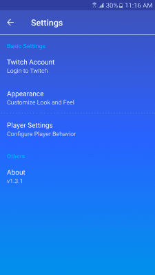 Screenshot of the application Impulse - Twitch Client - #6