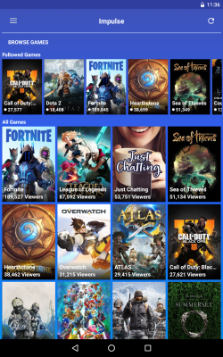 Screenshot of the application Impulse - Twitch Client - #12