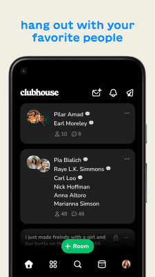 Screenshot of the application Clubhouse: Drop-in audio cha‪t - #2