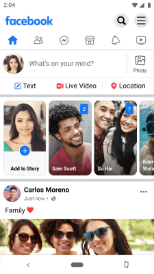 Screenshot of the application Facebook Lite - #1