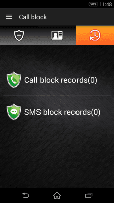Screenshot of the application Call blocking - #4