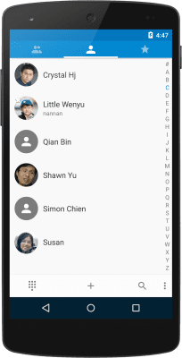 Screenshot of the application exDialer - #3