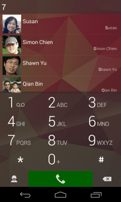 Screenshot of the application exDialer - #8