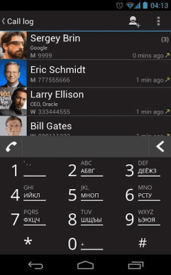 Screenshot of the application Dialer One - free smart dialer - #1