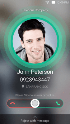 Screenshot of the application ASUS Calling Screen - #1