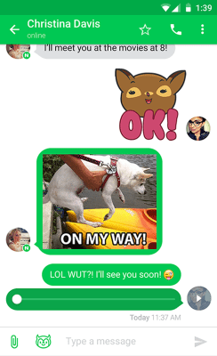 Screenshot of the application Nextplus Free SMS Text + Calls - #6
