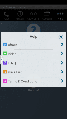 Screenshot of the application Call Recorder - IntCall - #6