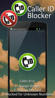 Screenshot of the application Caller ID Block - #1