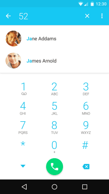 Screenshot of the application Dialer + - #1