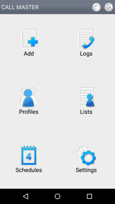 Screenshot of the application Call Master - #1