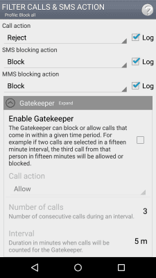 Screenshot of the application Call Master - #3