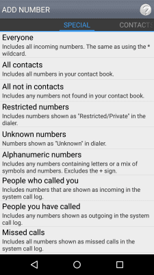 Screenshot of the application Call Master - #4