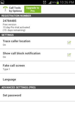 Screenshot of the application Call Blocker & more Tools - #6