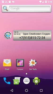 Screenshot of the application Info number free - #3