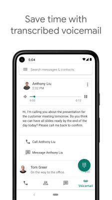 Screenshot of the application Google Voice - #4