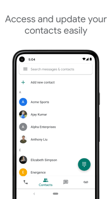 Screenshot of the application Google Voice - #5
