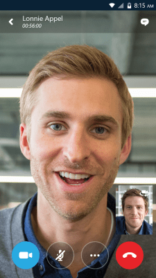 Screenshot of the application Skype for Business for Android - #5