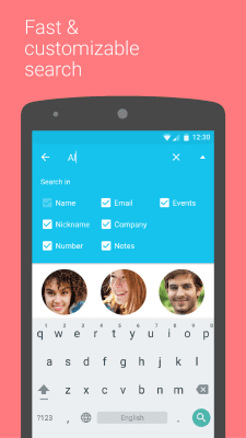 Screenshot of the application Contacts+ - #5