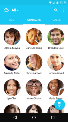 Screenshot of the application Contacts+ - #8