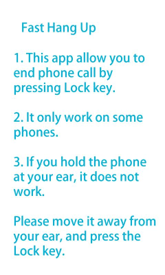 Screenshot of the application Fast Hang Up - #1