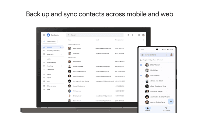 Screenshot of the application Google Contacts - #1