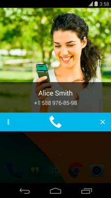 Screenshot of the application Call confirmation - #1