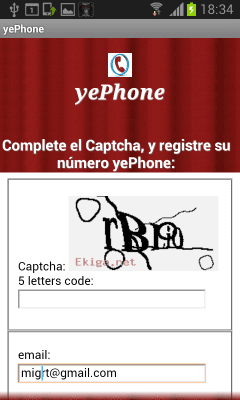 Screenshot of the application yePhone - free calls - #3