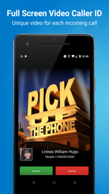 Screenshot of the application Video Caller Id - #1