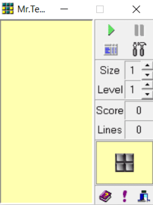 Screenshot of the application Mr.Tetris - #1