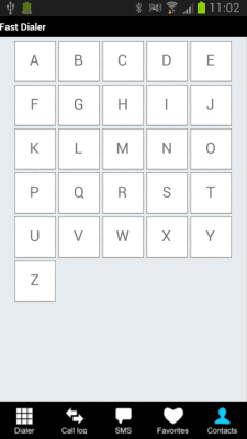 Screenshot of the application Fast Dialer - #3