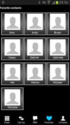 Screenshot of the application Fast Dialer - #6