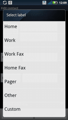 Screenshot of the application Contact Editor Free - #4