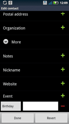 Screenshot of the application Contact Editor Free - #5