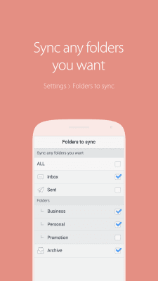 Screenshot of the application SolMail - All-in-One email app - #5