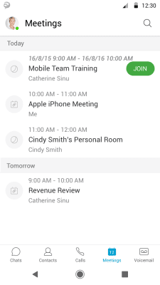 Screenshot of the application Cisco Jabber - #7