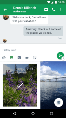 Screenshot of the application Hangouts - #3