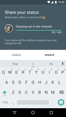 Screenshot of the application Hangouts - #5