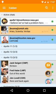 Screenshot of the application Xabber - #2