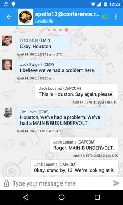 Screenshot of the application Xabber - #4