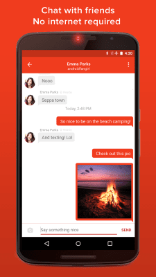 Screenshot of the application FireChat - #1