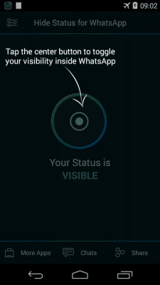 Screenshot of the application Hide WhatsApp Status - #2