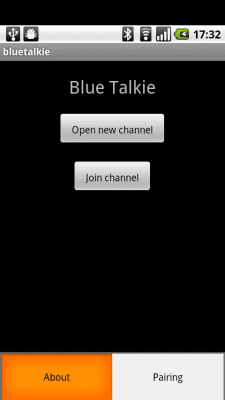 Screenshot of the application Blue Talkie - #1