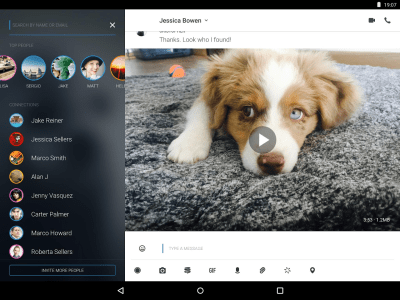Screenshot of the application Wire - #6