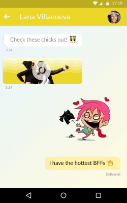 Screenshot of the application Jongla - Instant Messenger - #6