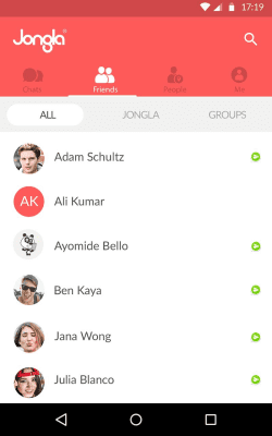 Screenshot of the application Jongla - Instant Messenger - #7