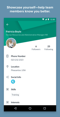 Screenshot of the application Zoho Connect - #7