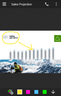 Screenshot of the application IBM Connections Meetings - #3